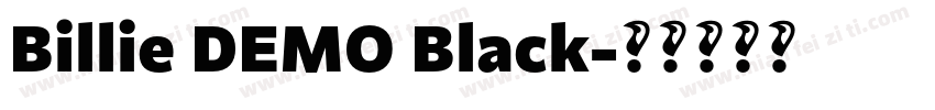 Billie DEMO Black字体转换